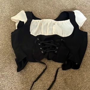 SHEIN crop top corset